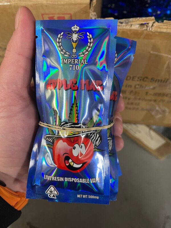 Imperial 710 Apple Mac Live Resin Disposable Vapes for Sale