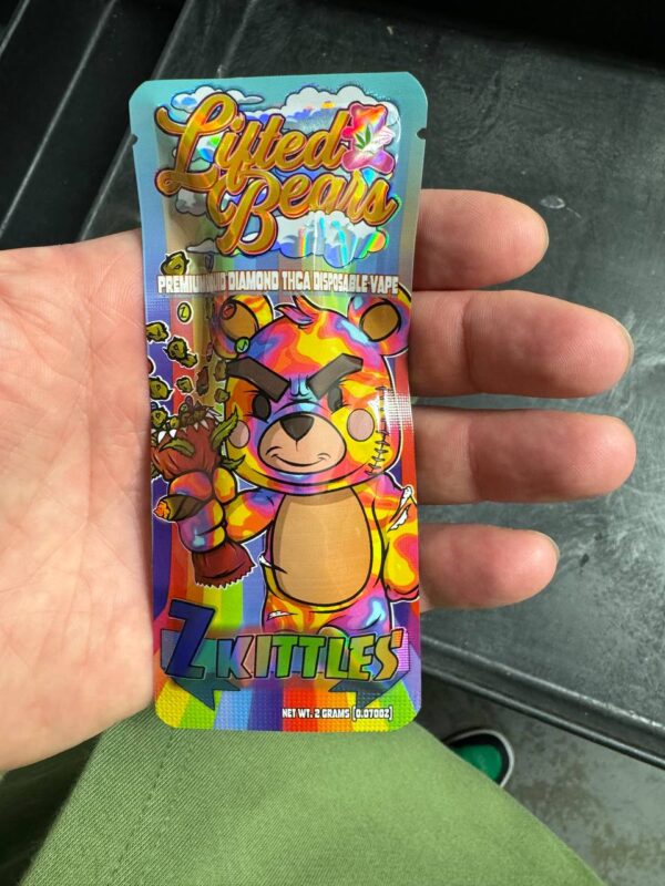 Lifted Bears 2G Zkittles THCA Disposable Vape